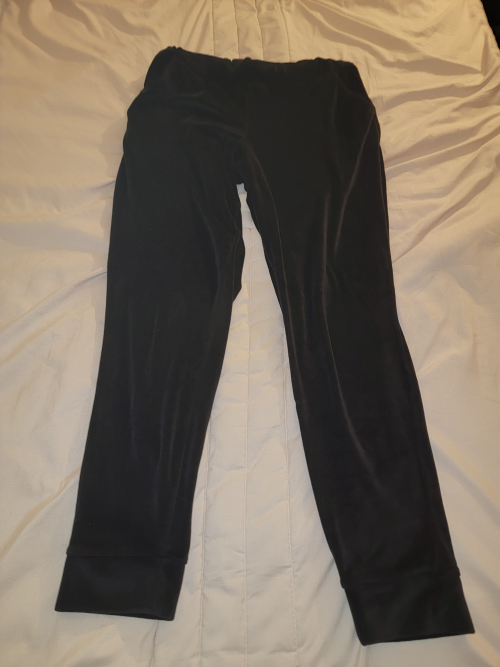 Love Black Velvet Stretch Leggings